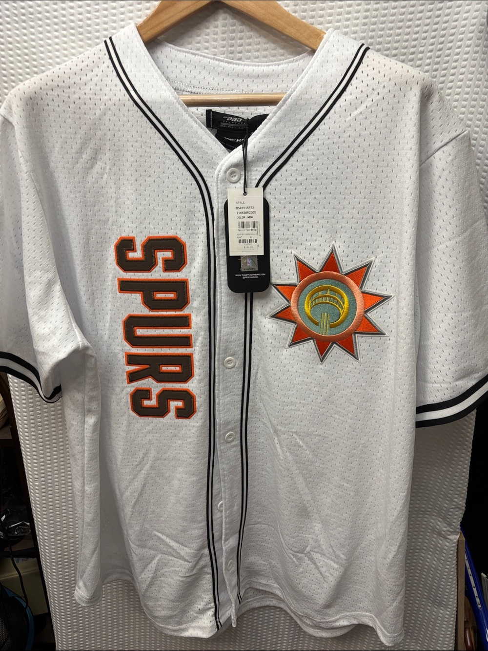 Pro Standard San Antonio Spurs City Edition mesh baseball jersey